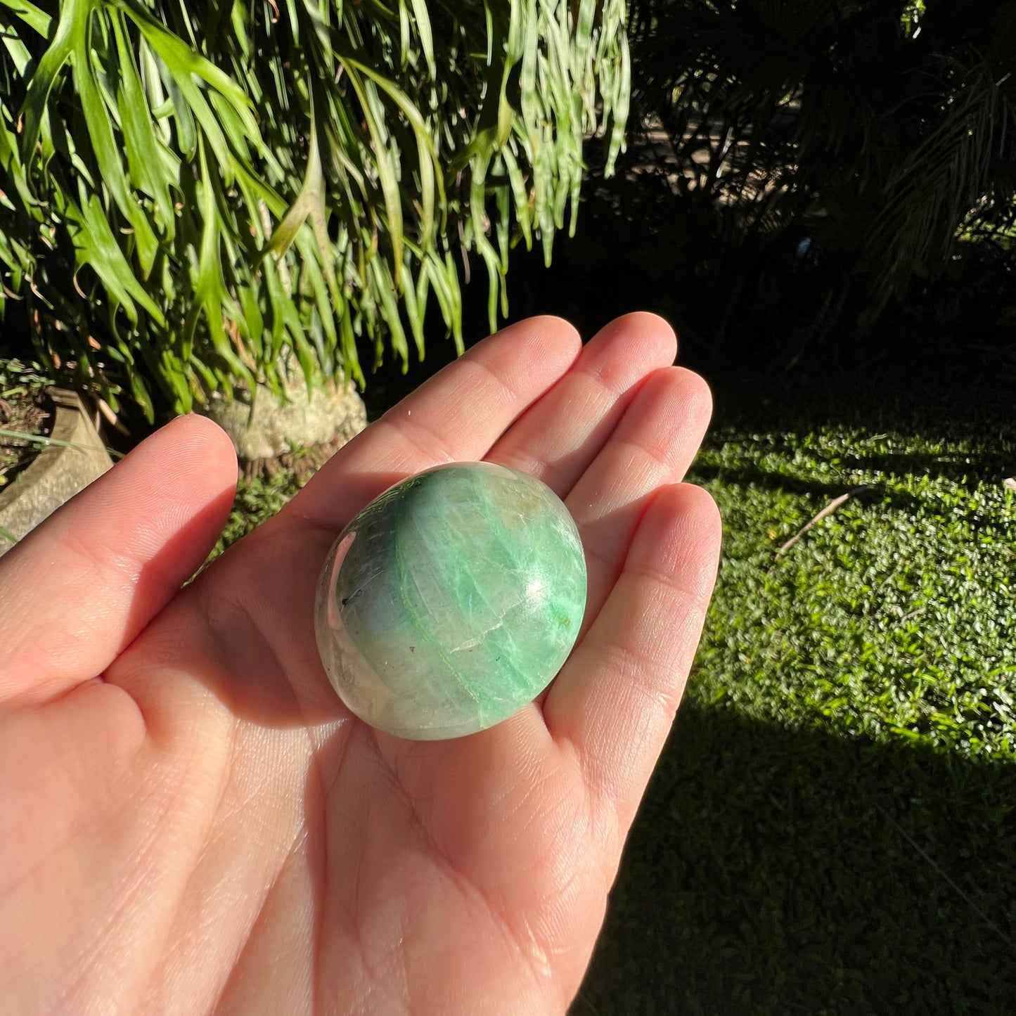 Garnierite Palm Stone