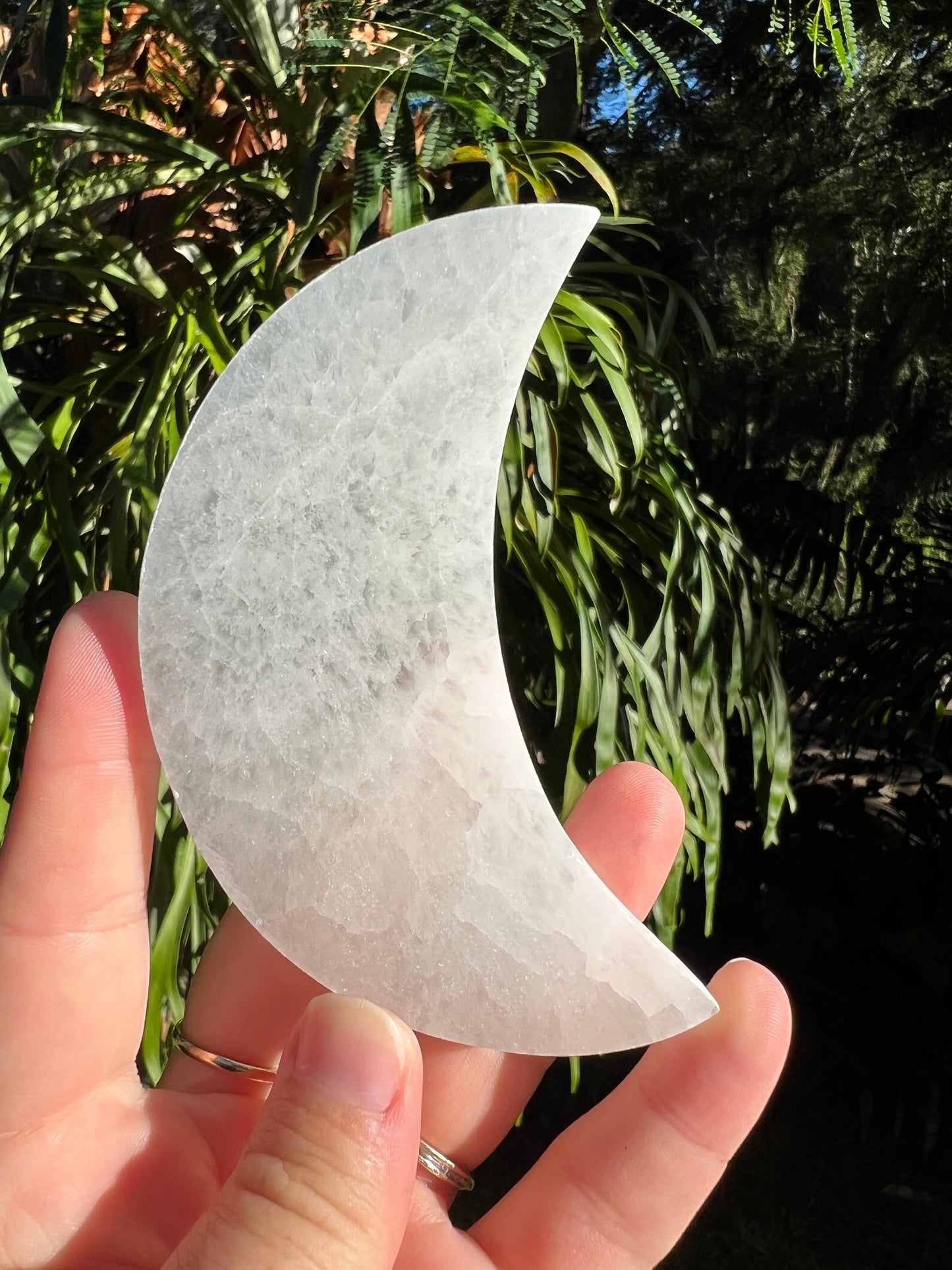 Selenite Moon Plate