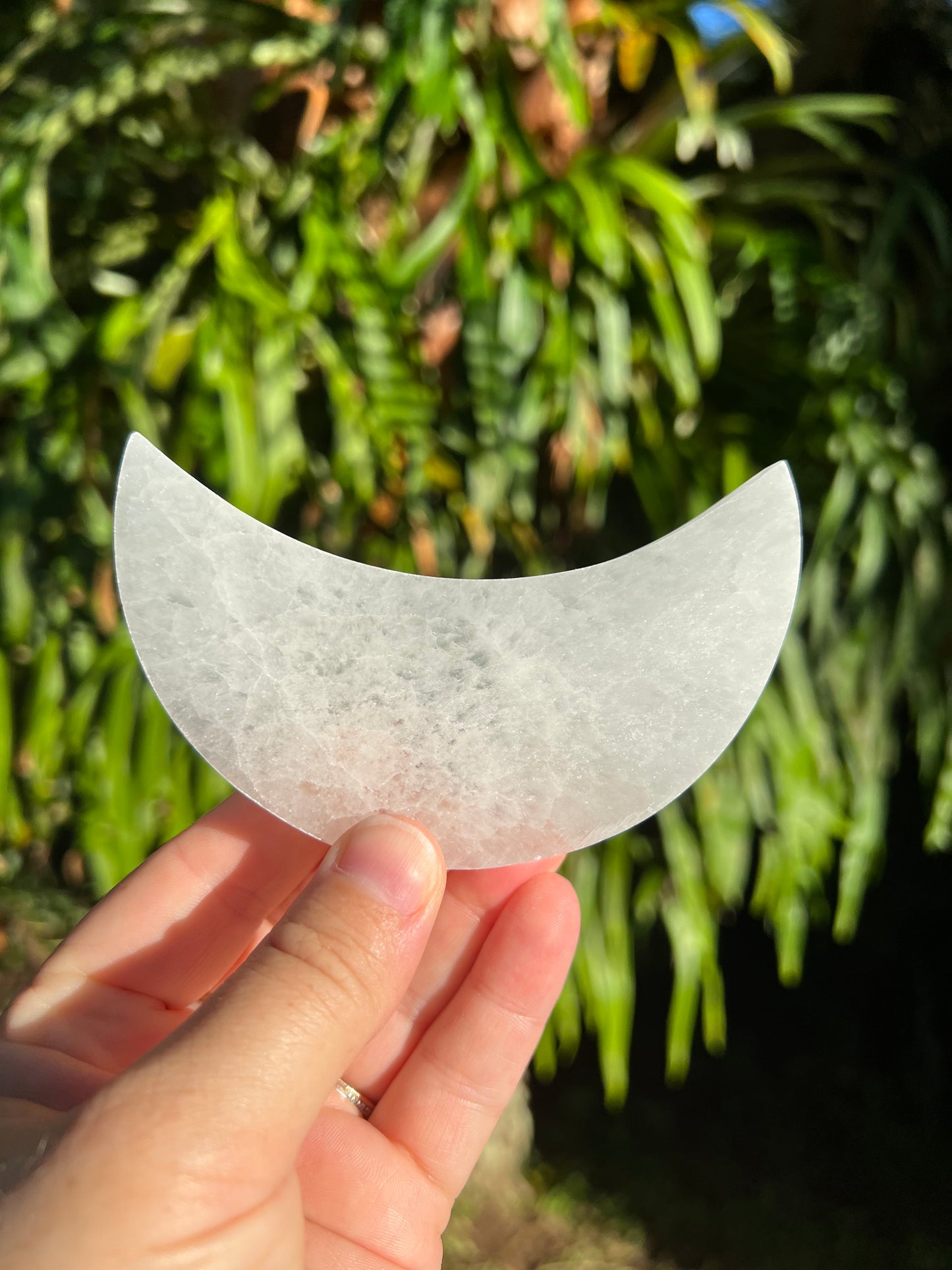 Selenite Moon Plate