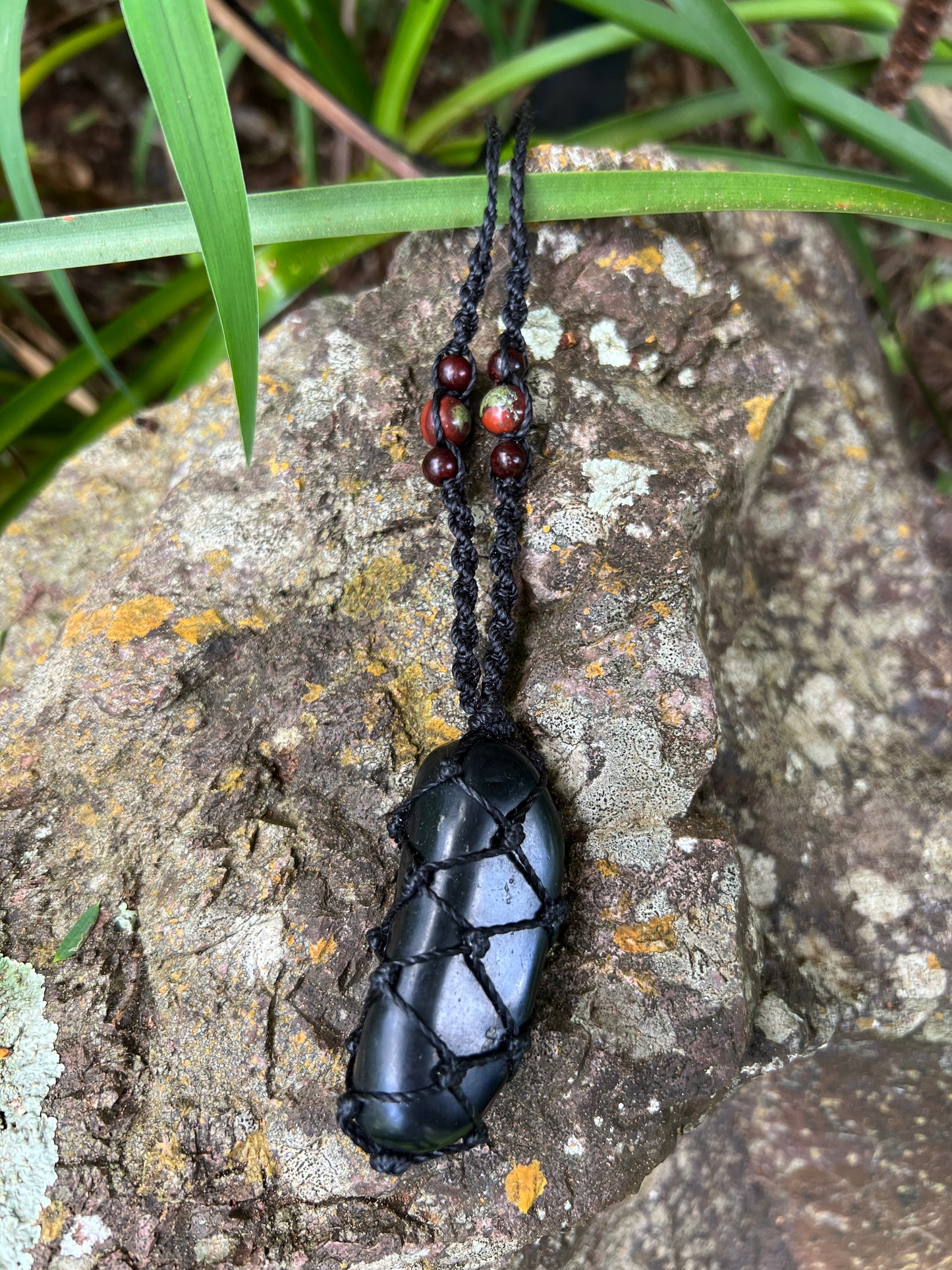 Shungite & Dragon Blood Pendant