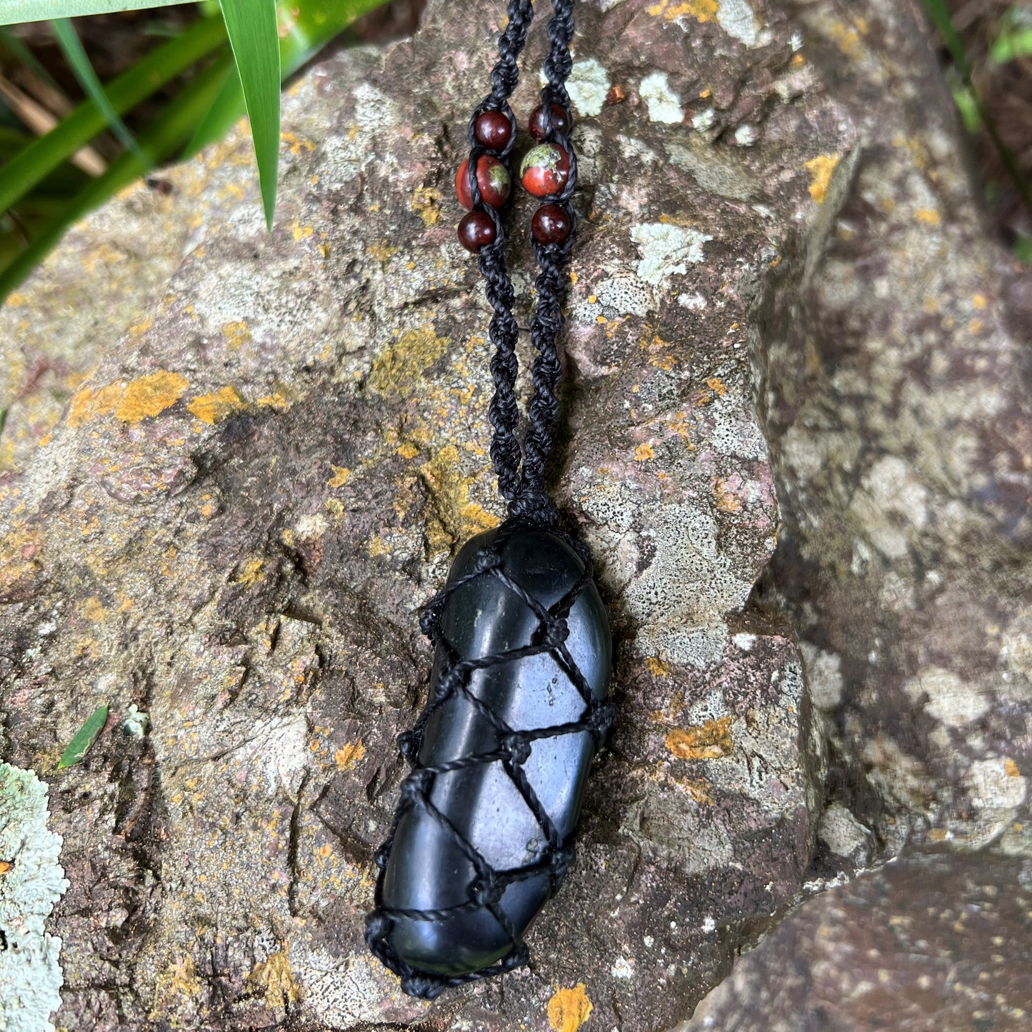 Shungite & Dragon Blood Pendant
