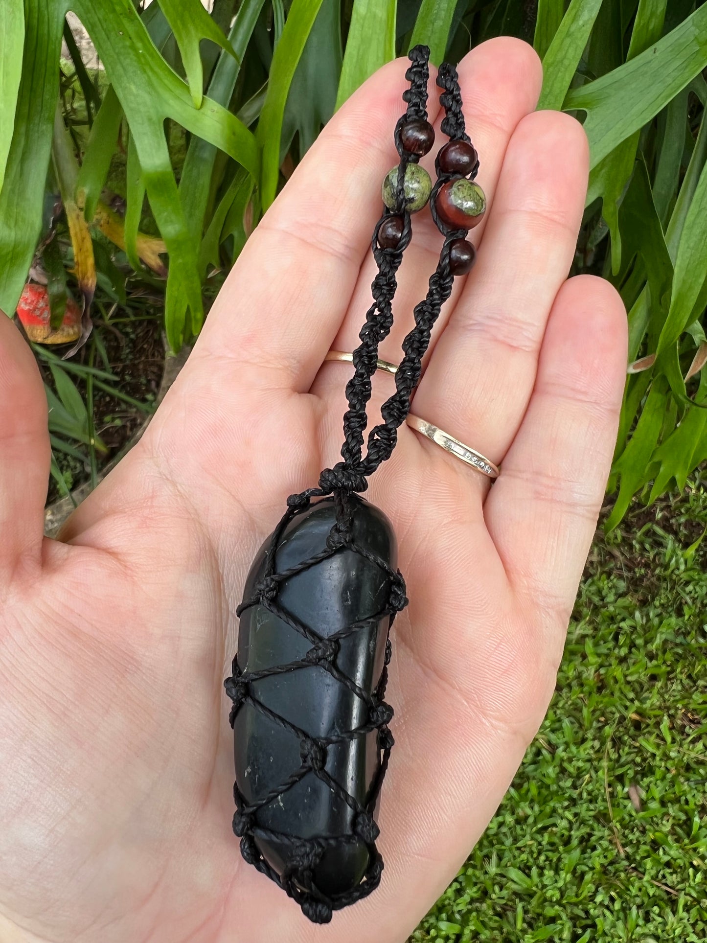 Shungite & Dragon Blood Pendant