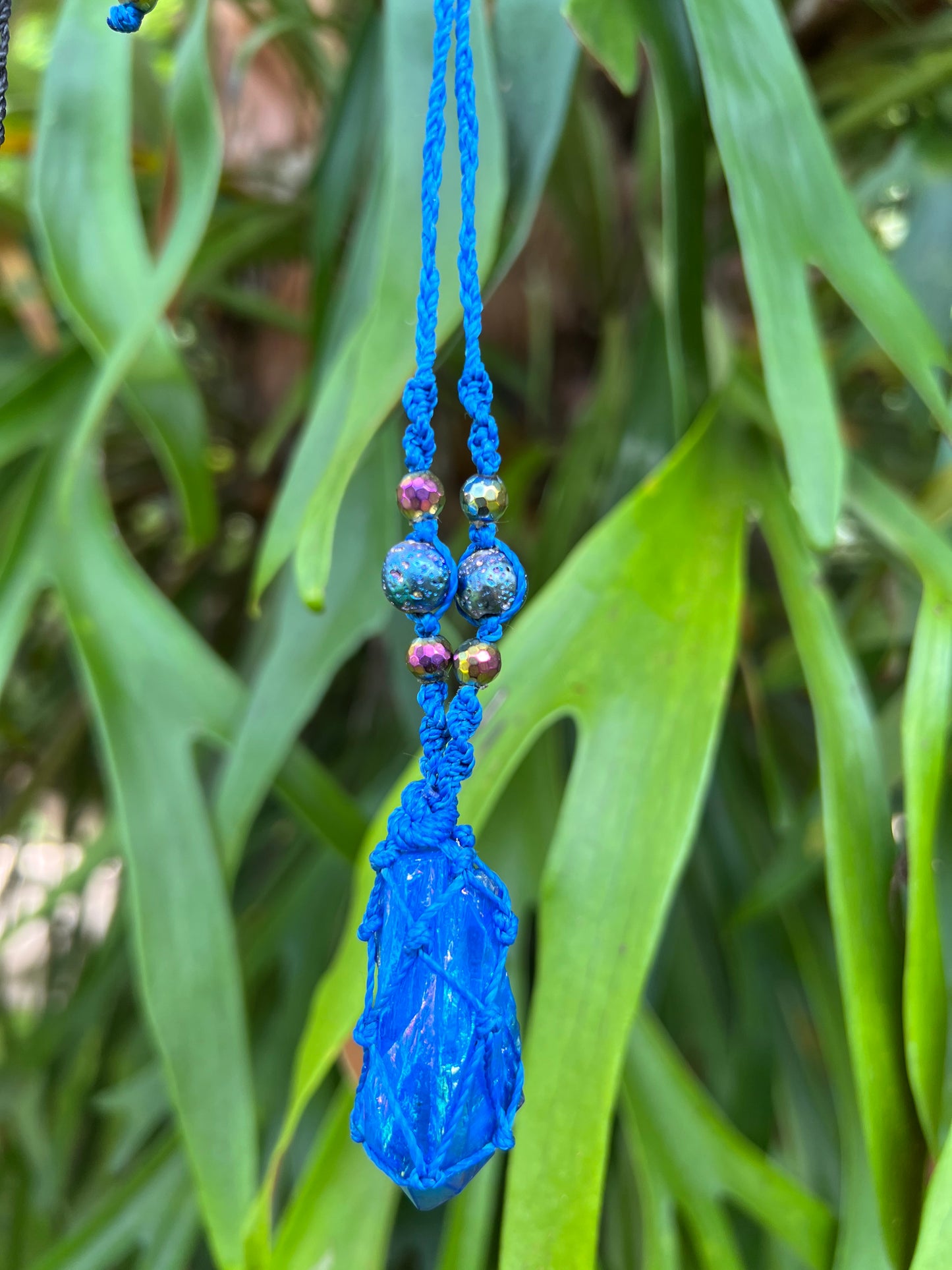 Aura Blue Quartz Pendant