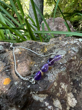 Load image into Gallery viewer, Amethyst Silver Bracelet
