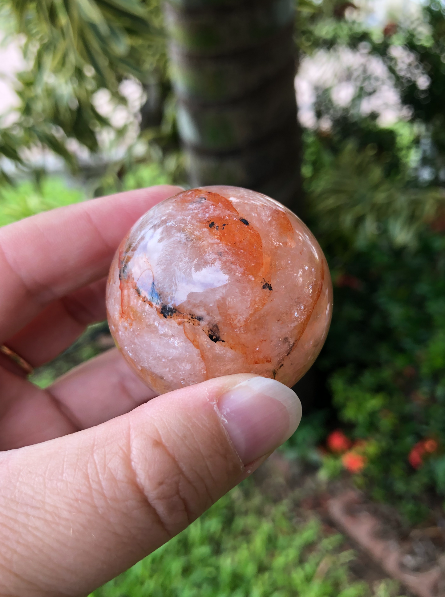 Fire Quartz Sphere