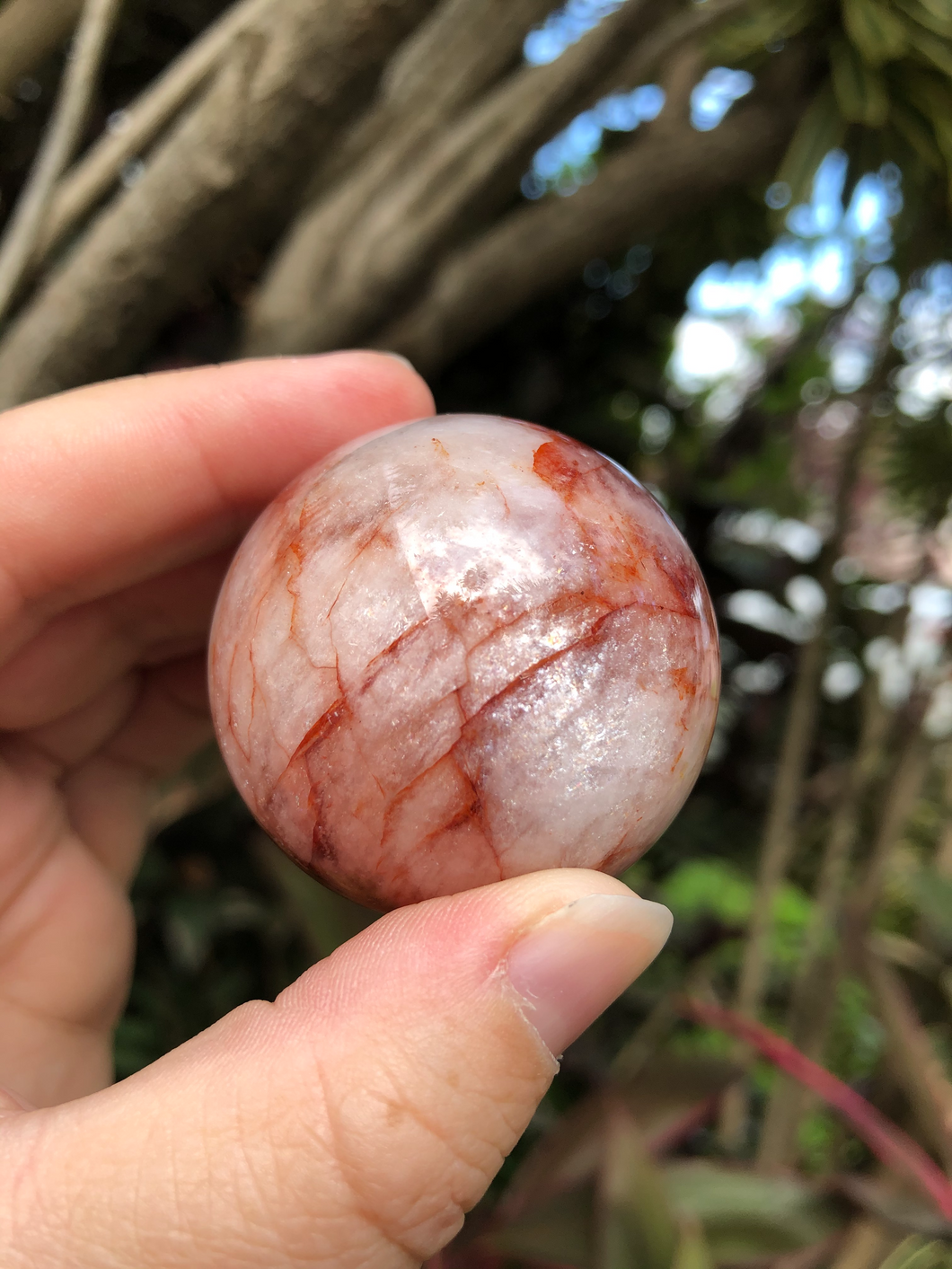 Fire Quartz Sphere