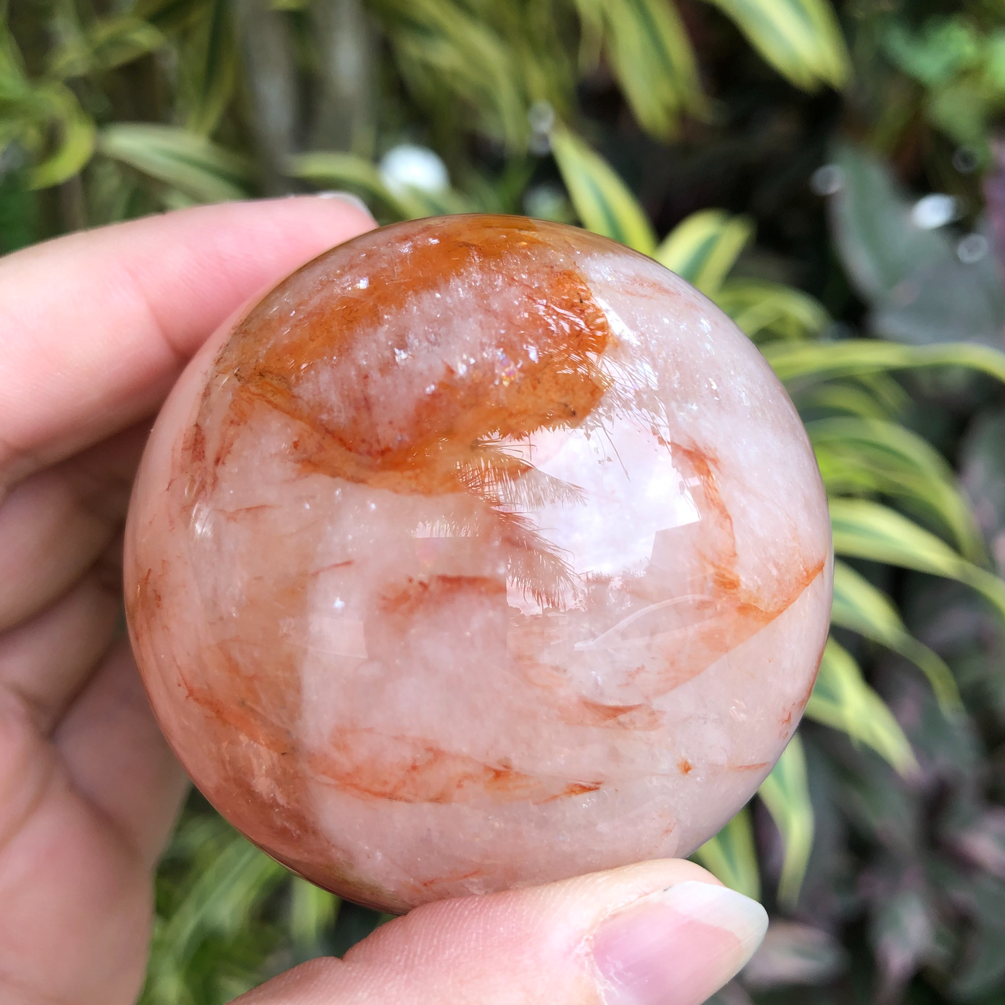 Fire Quartz Sphere