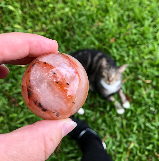 Fire Quartz Sphere