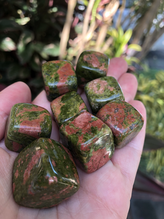 Unakite Cubes