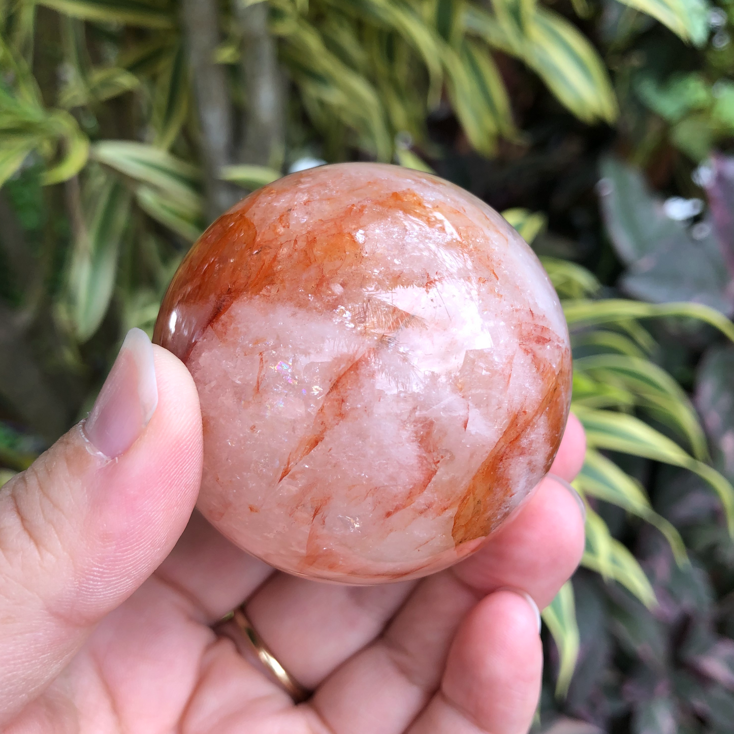 Fire Quartz Sphere