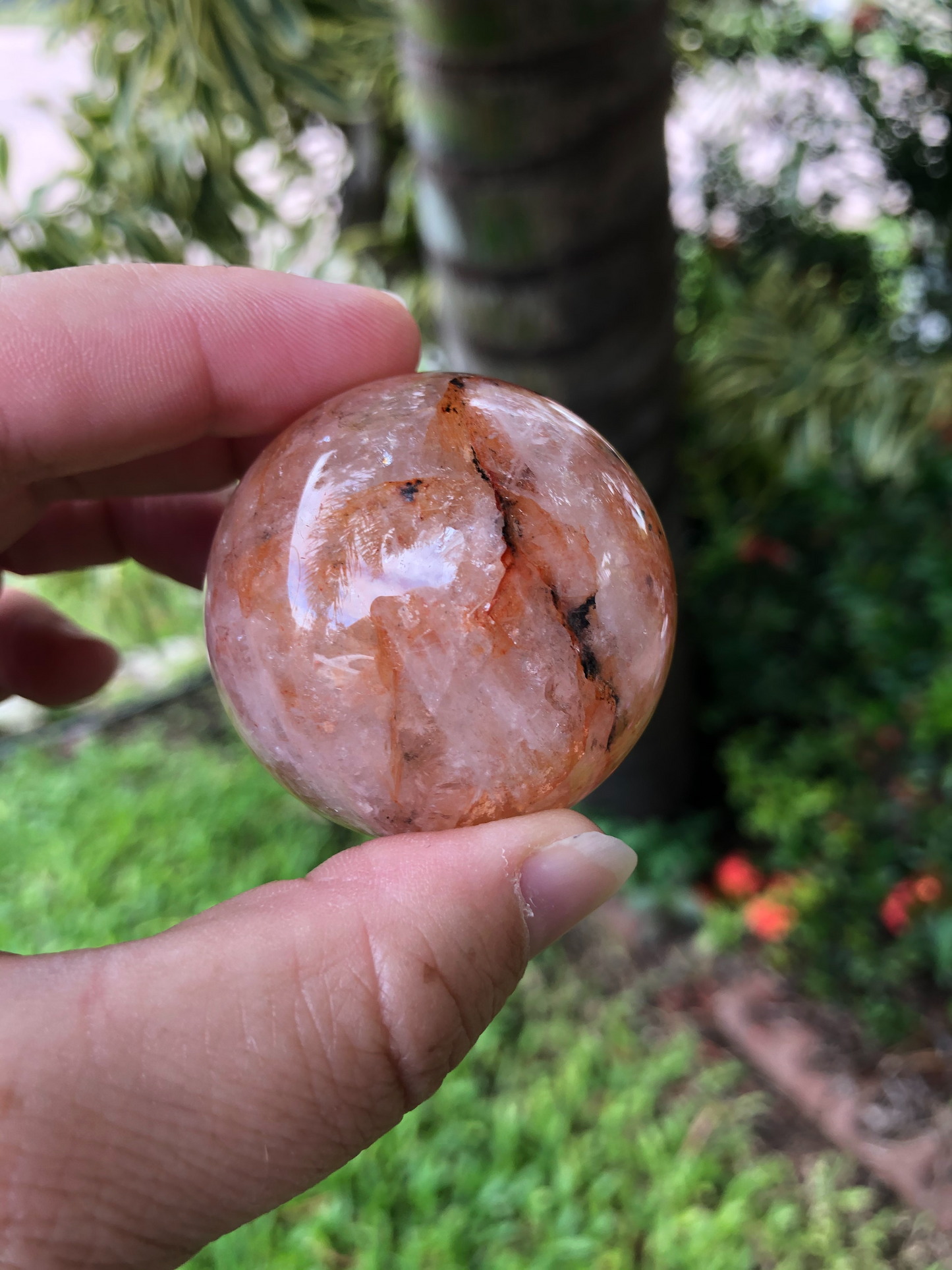 Fire Quartz Sphere