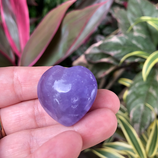 Purple Fluorite Heart
