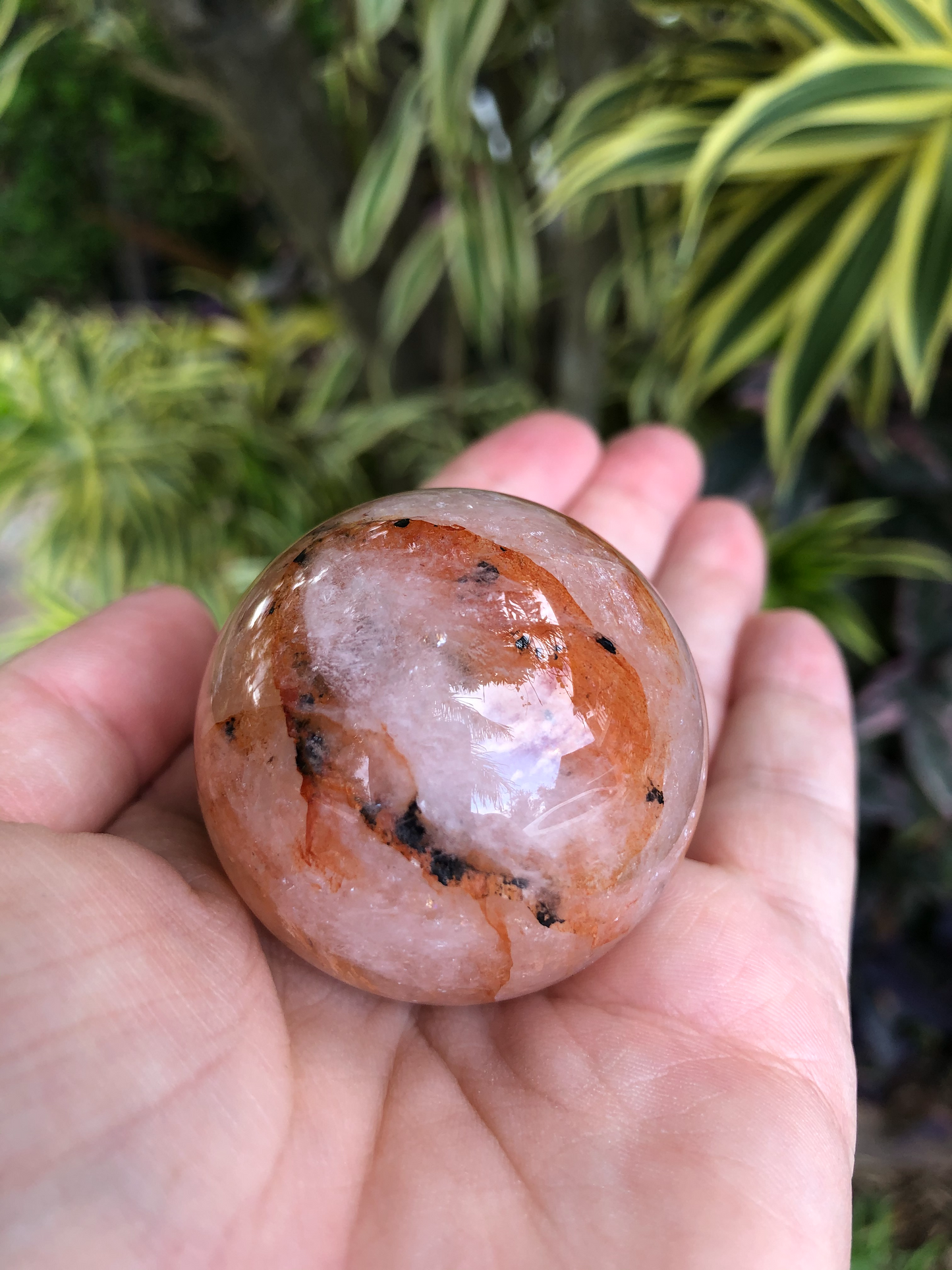 Fire Quartz Sphere