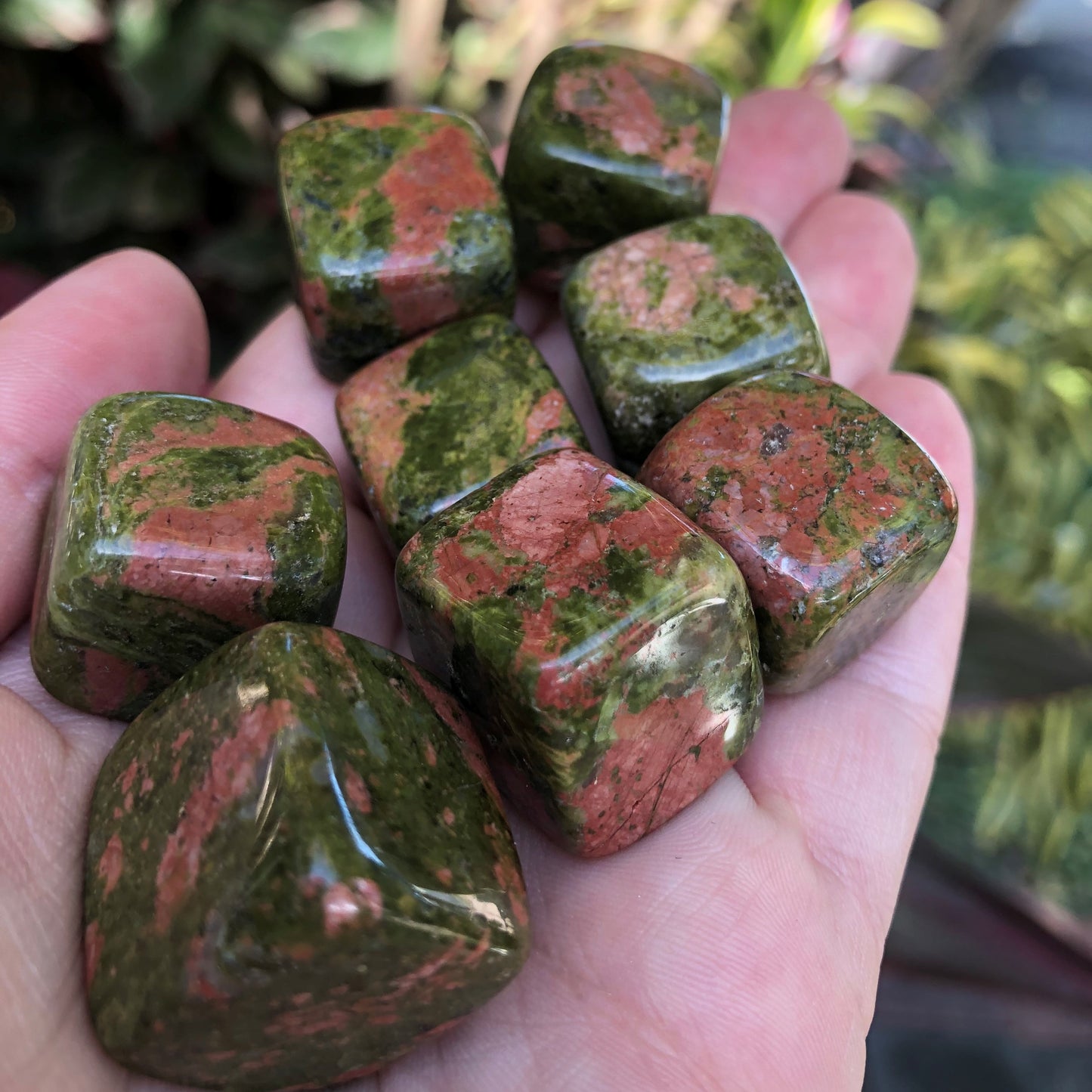 Unakite Cubes